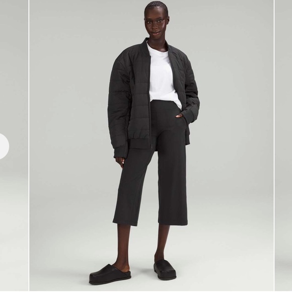 lululemon athletica Pants - Lululemon Align High-Rise Wide Leg Crop 23" Black Size 8